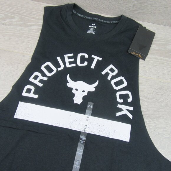 Under Armour Project Rock Payoff Bull Tank Men’s Size Medium NEW - Picture 4 of 12